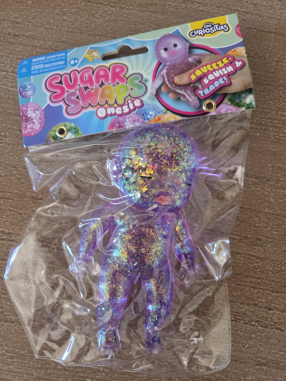 Sugar Swaps Onesie Glitter Squishy Baby - Purple